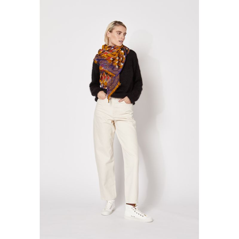 FOULARD OCTAVE MOUTARDE