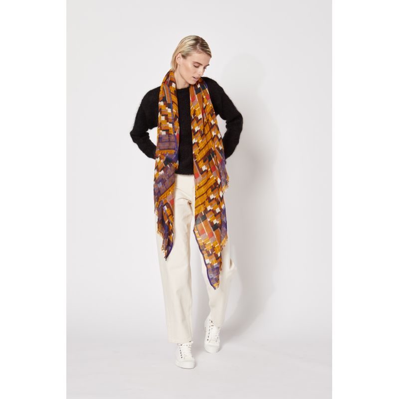 FOULARD OCTAVE MOUTARDE