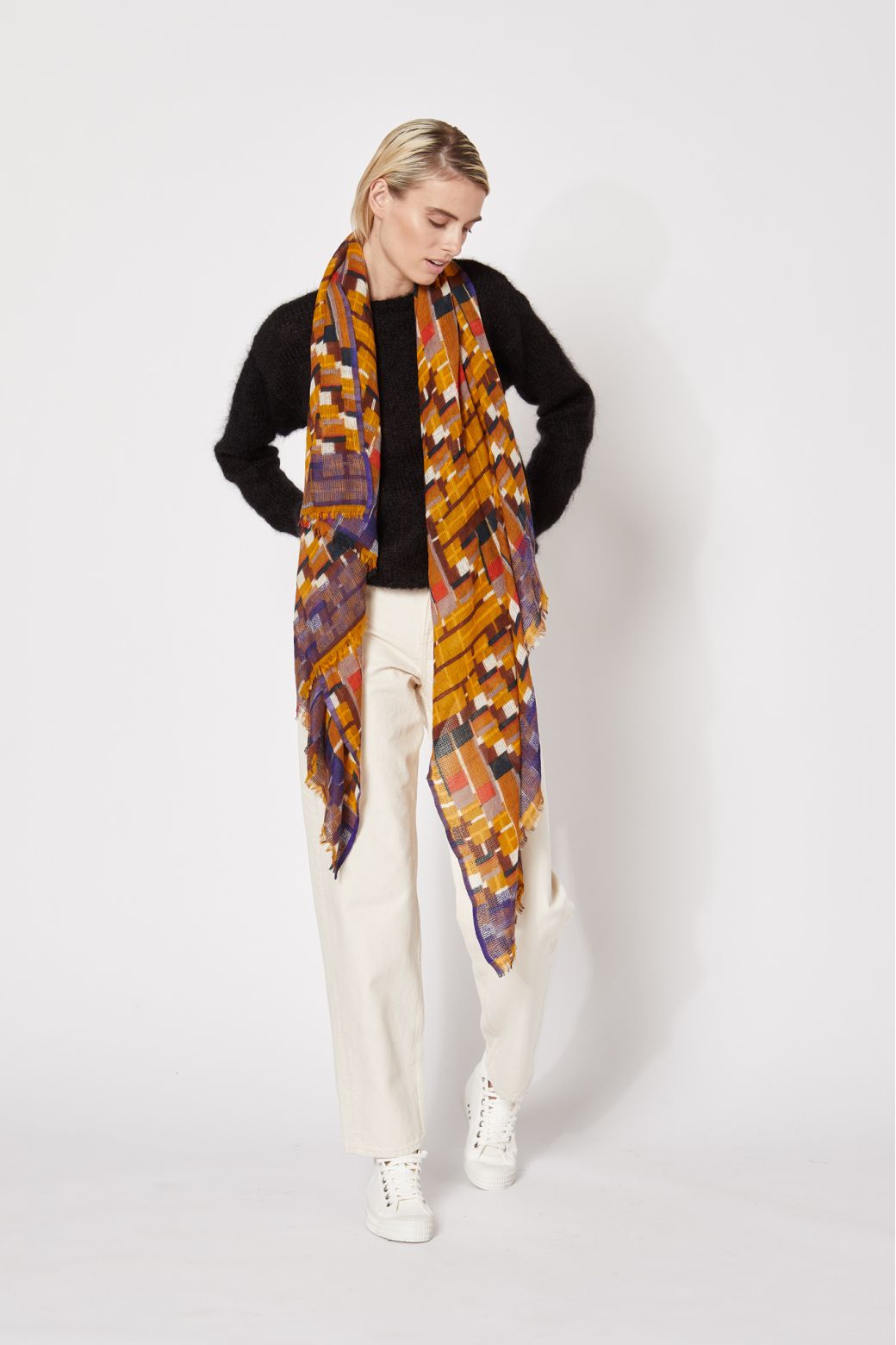 MUSTARD OCTAVE SCARF