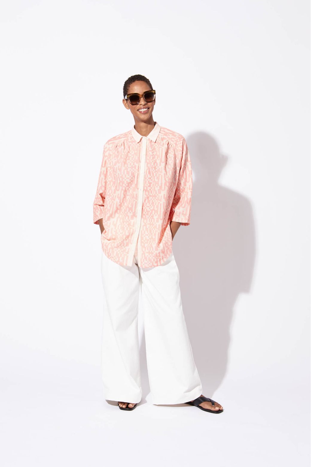 PINK TELMA DAMIER SHIRT