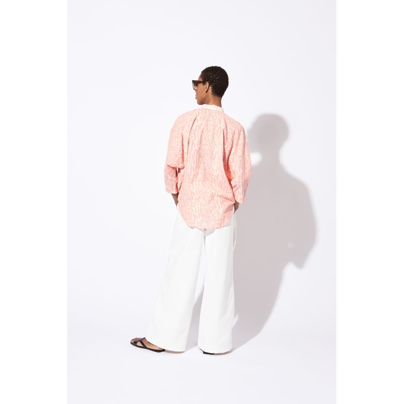CHEMISE TELMA DAMIER ROSE