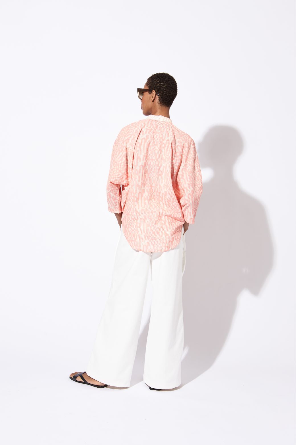 CHEMISE TELMA DAMIER ROSE