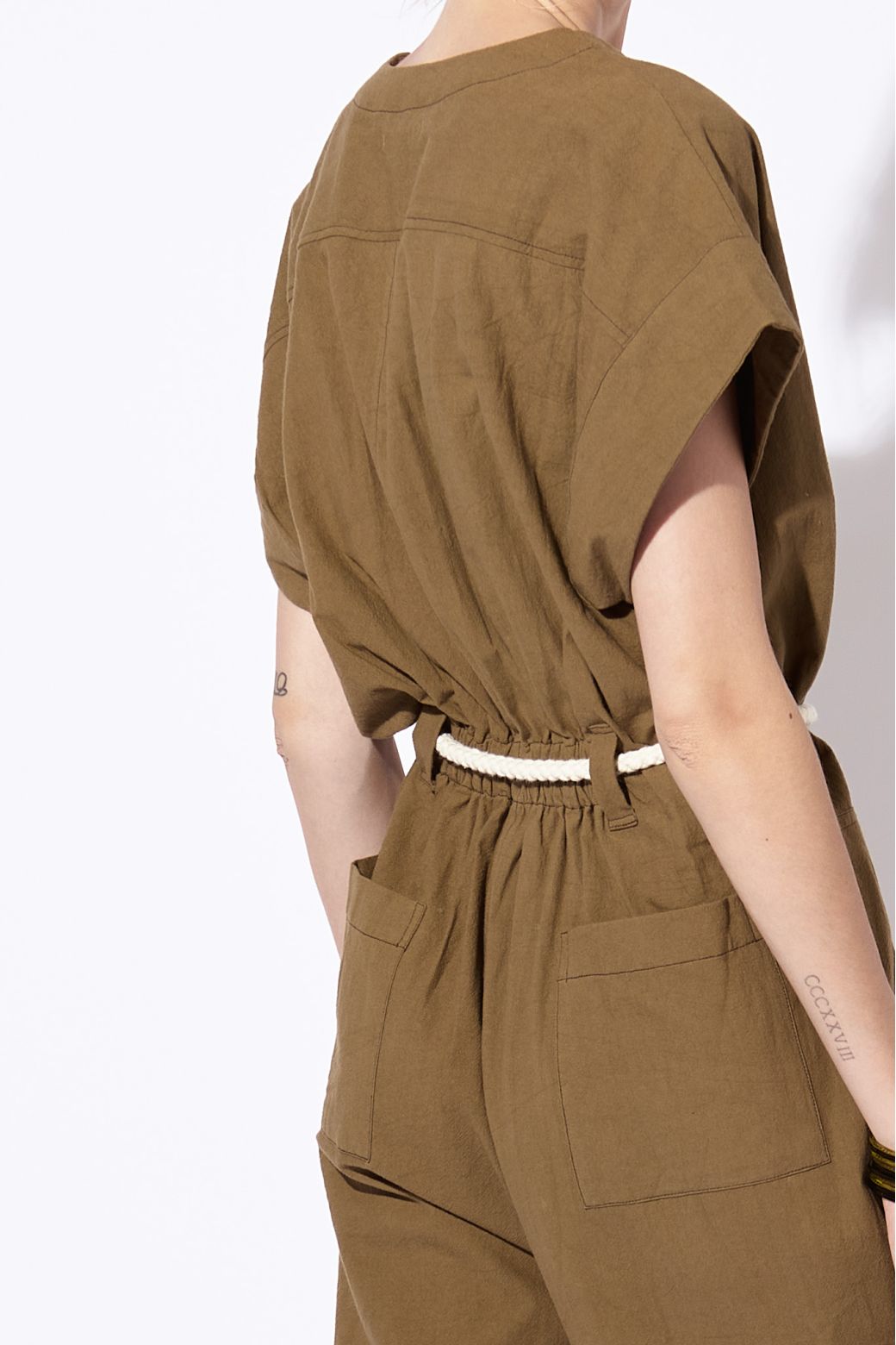KHAKI MONY UNI JUMPSUIT