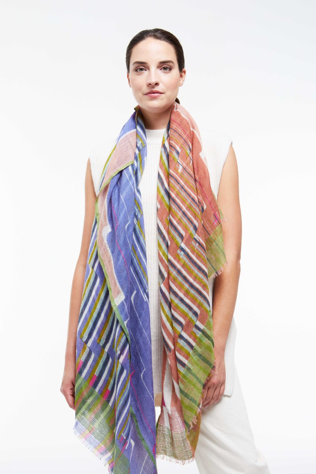 Foulard Céleste Rose
