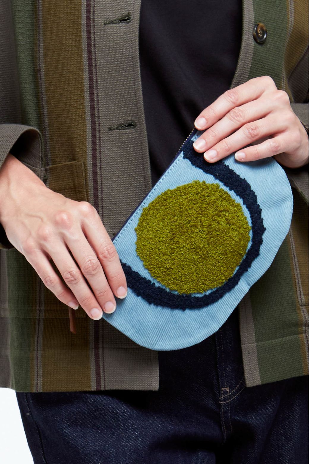 Pochette Luna Madone Bleu Gris