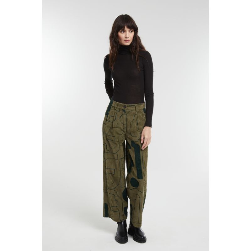 Pantalon Victor Lyrique Bicolor Kaki