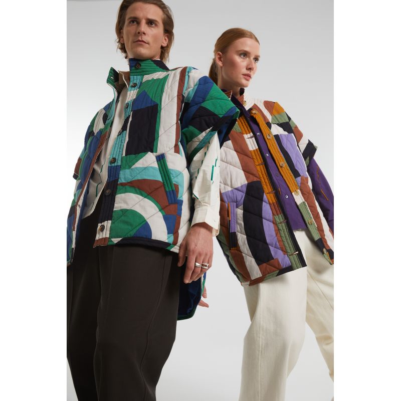Manteau Erin Supersonic Bleu Vert