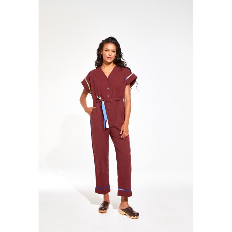 Combinaison Mony Melodie Bordeaux