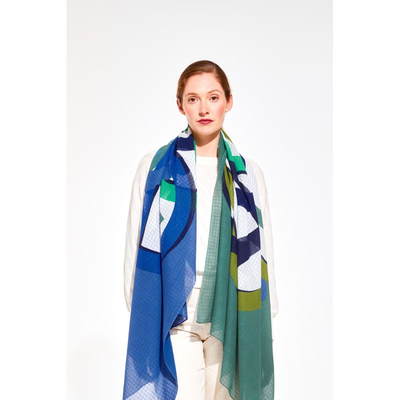 Foulard Icone Vert Bleu