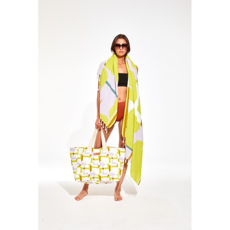 Drap De Plage Chance Lime
