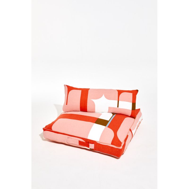 Chance Orange Floor Cushion 80/80/12Cm