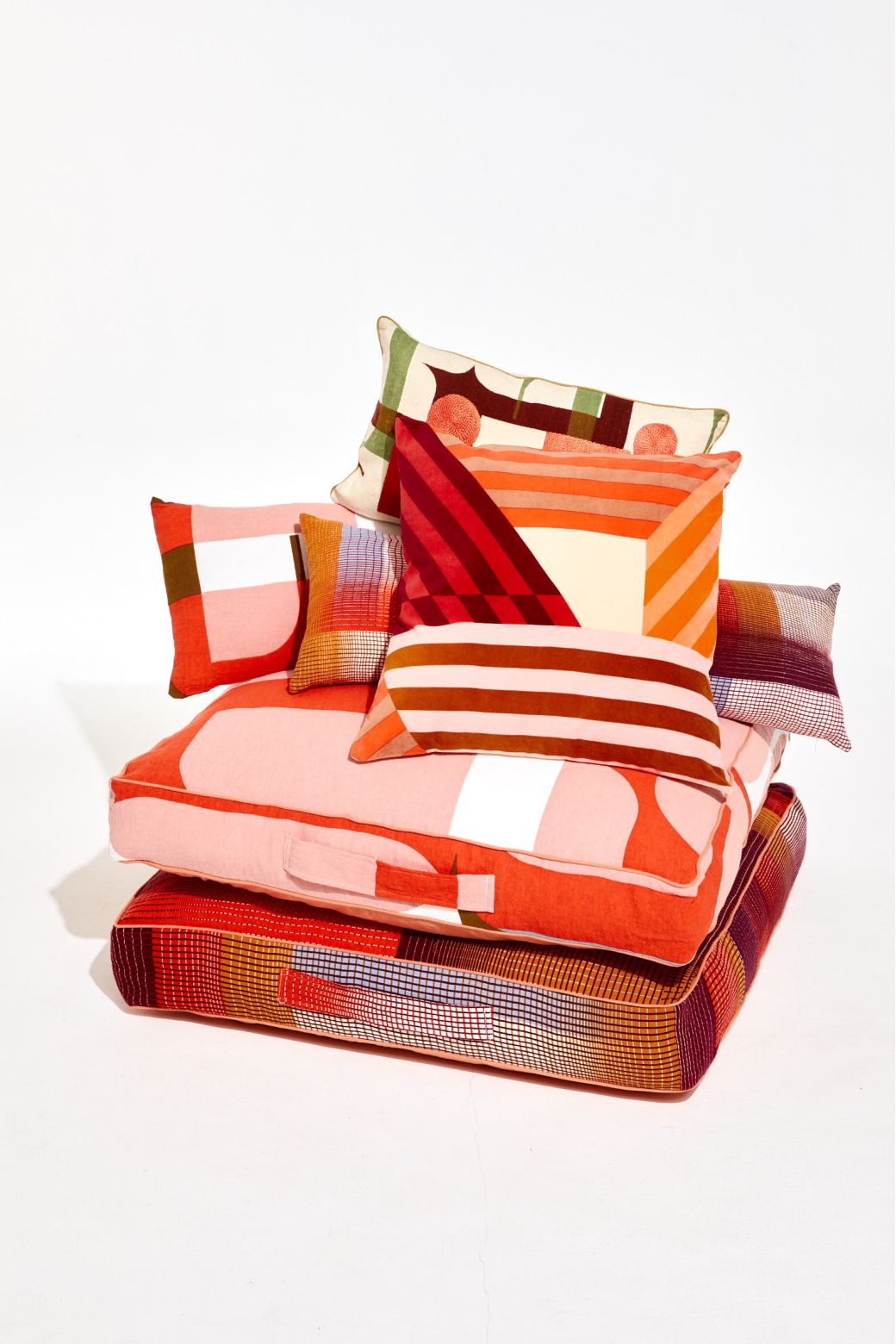 Chance Orange Floor Cushion 80/80/12Cm