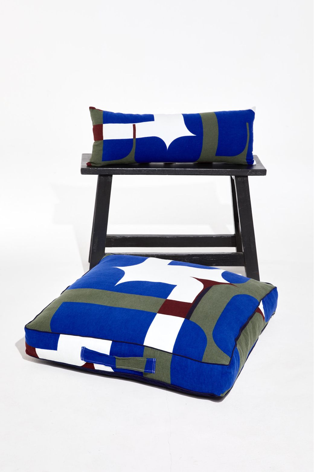 Chance Blue Floor Cushion 80/80/12Cm