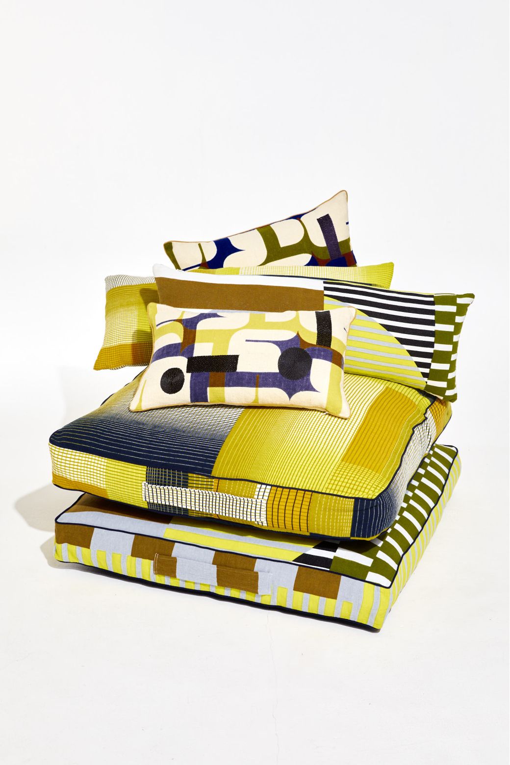 Sol Khaki Floor Cushion 80/80/12Cm