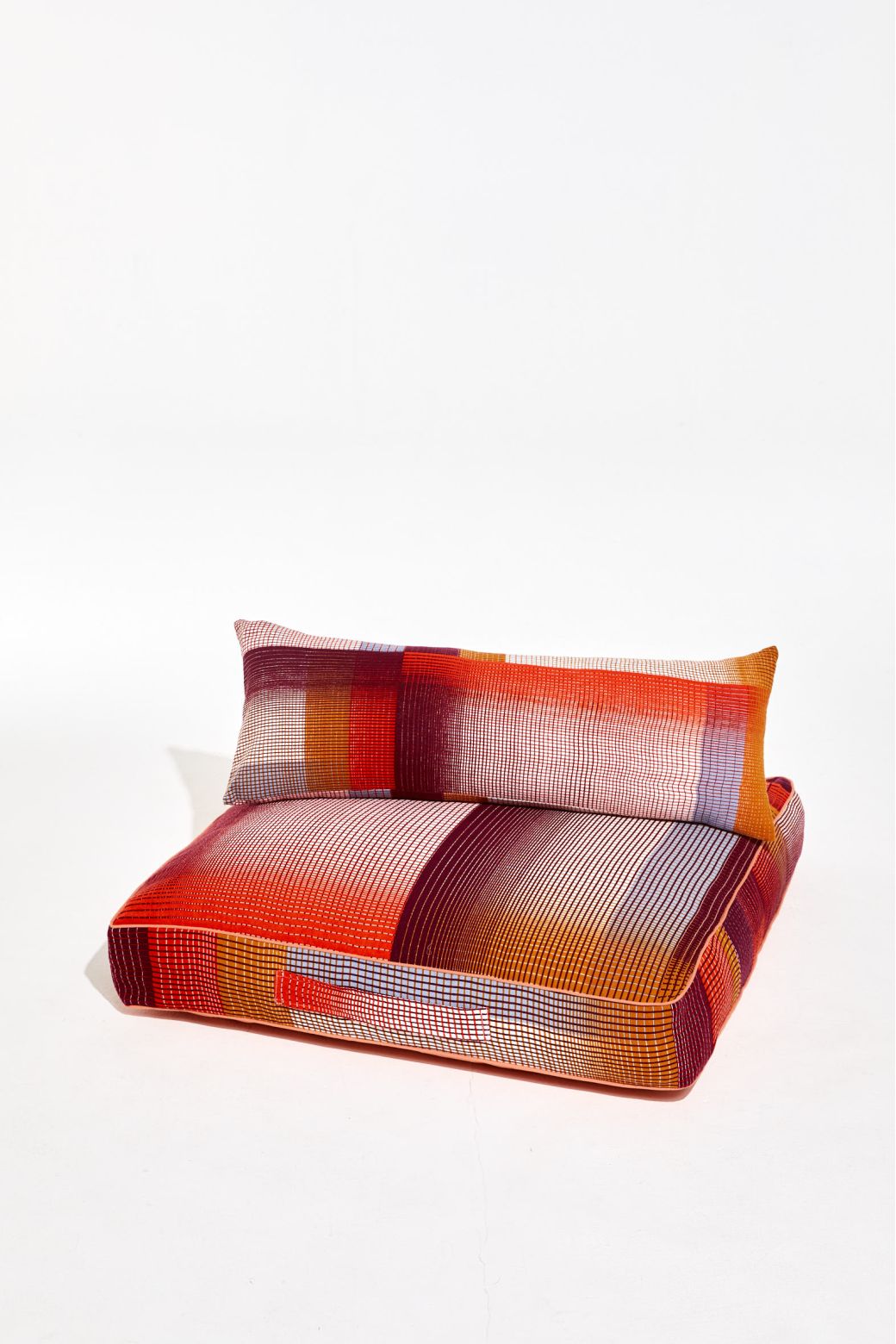 Echo Burgundy Floor Cushion 80/80/12Cm