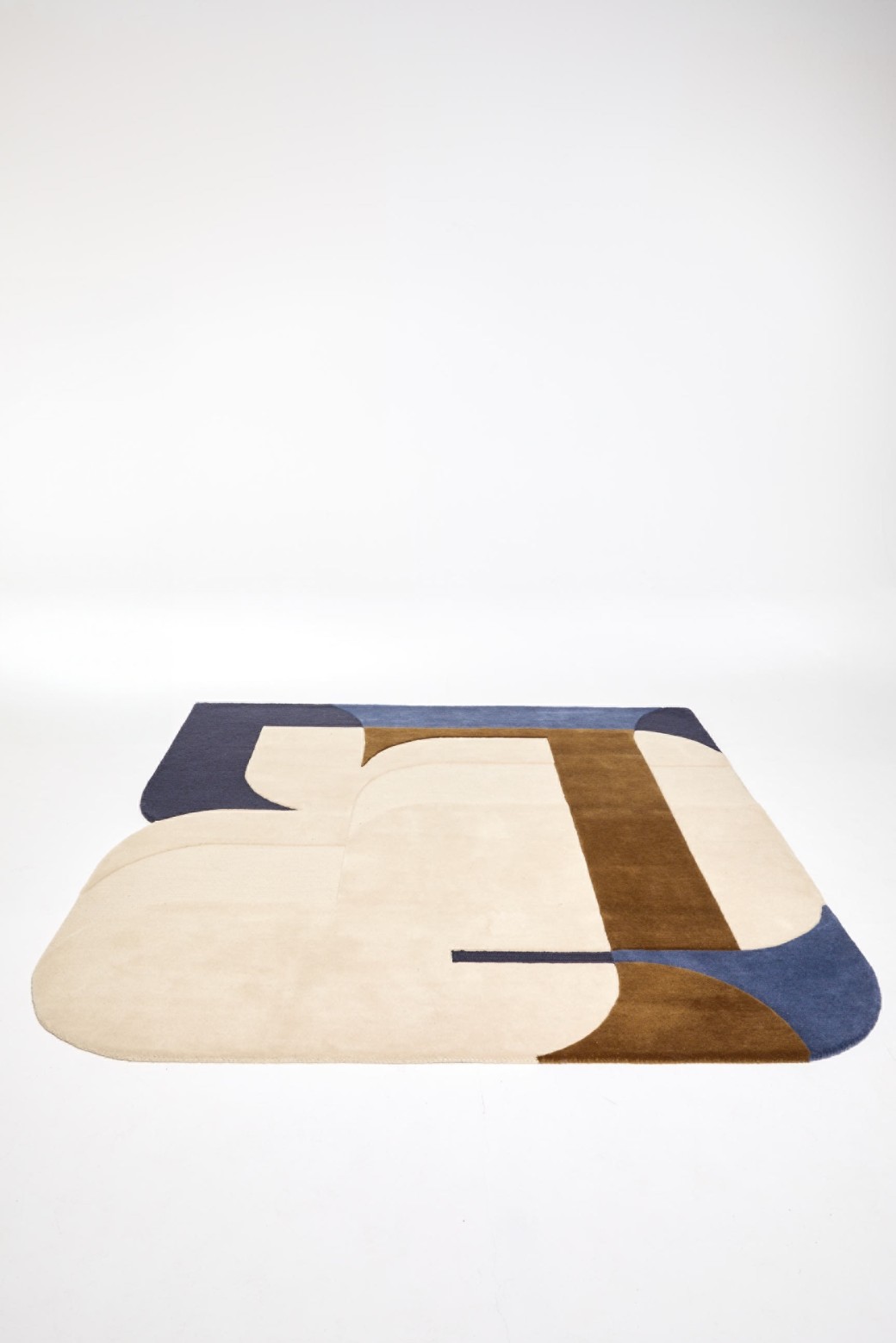Large Calice Natural Square Rug 180x180 | Mapoésie