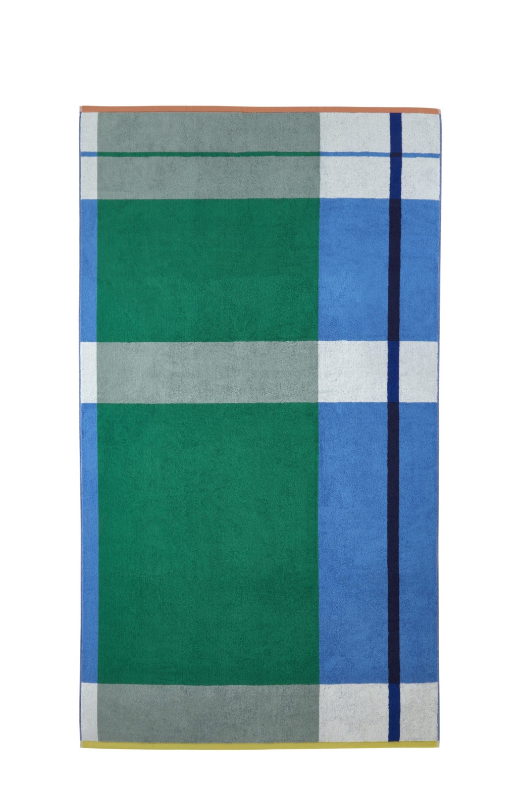 Serviette de bain Color Block Vert