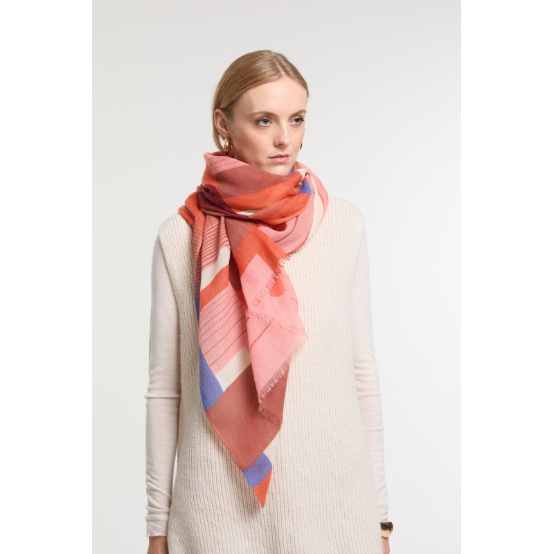 Foulard Petra Flamand Tons Tendres | Mapoésie Paris
