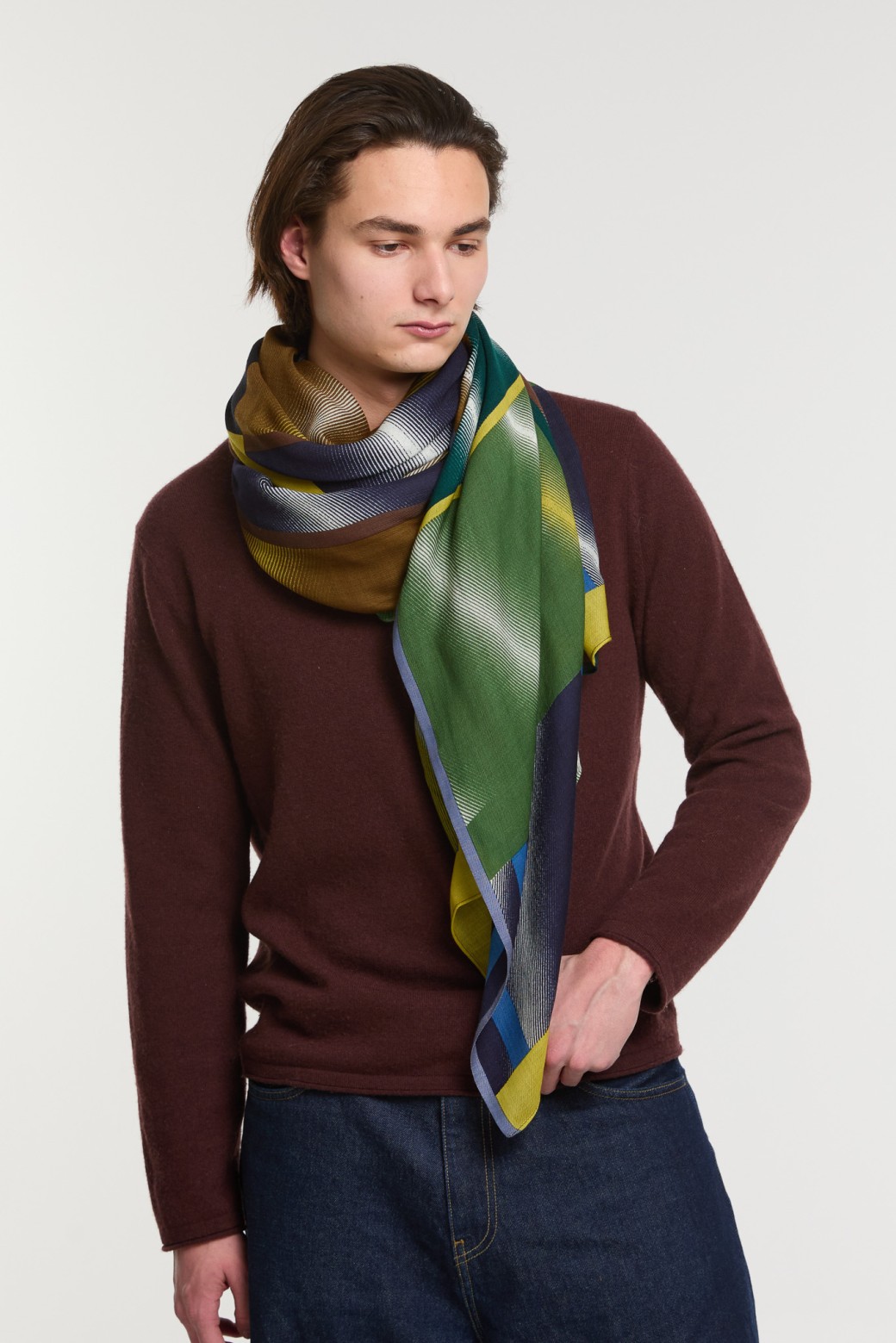 Foulard Mystique Lime Arty Moderne | Mapoésie Paris