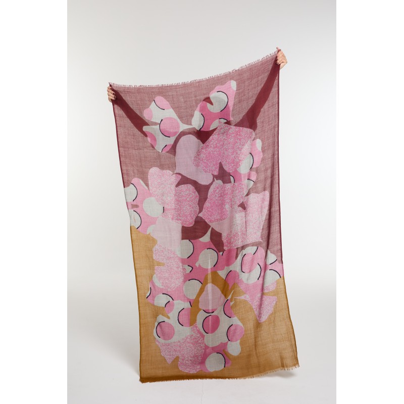Foulard Éternel Bordeaux Kaki Haut de Gamme | Mapoésie