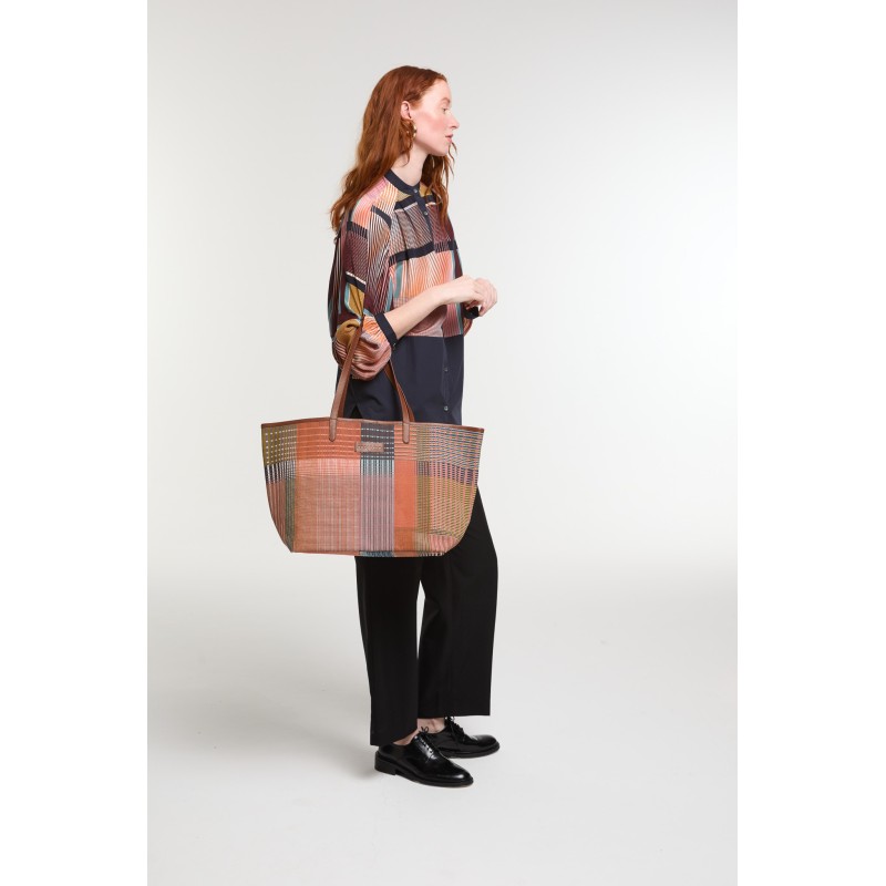 Sac Mirae Prisme Roux en Tissu | Mapoésie Paris