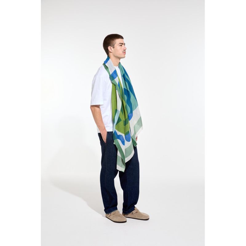FoulardLyrique Vert Bleu