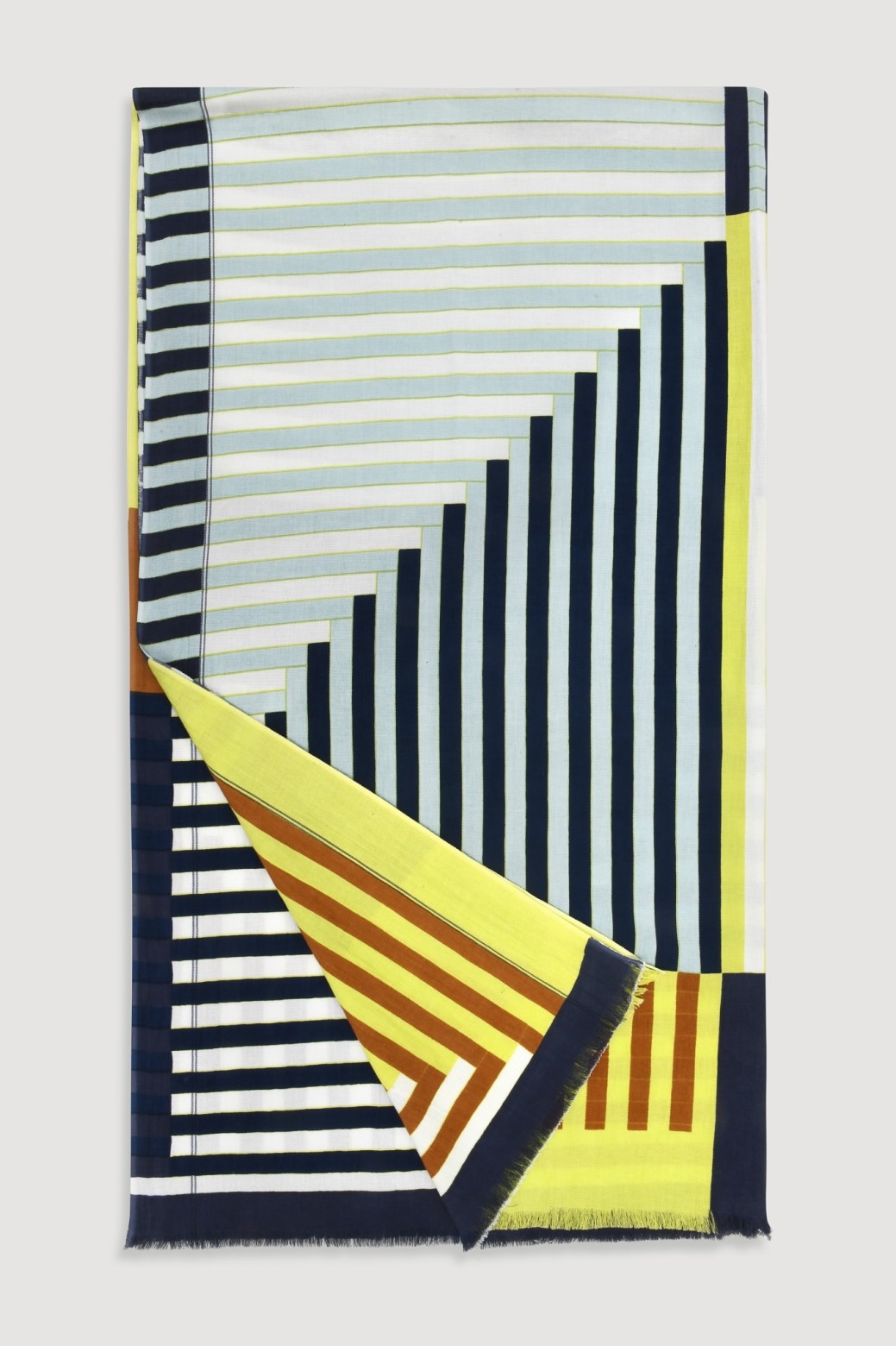 Yellow Riviera printed cotton fouta / Mapoésie