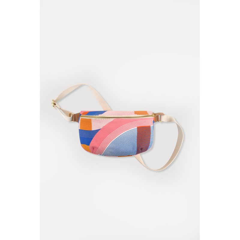 Sac banane à motif-rose/Mapoésie