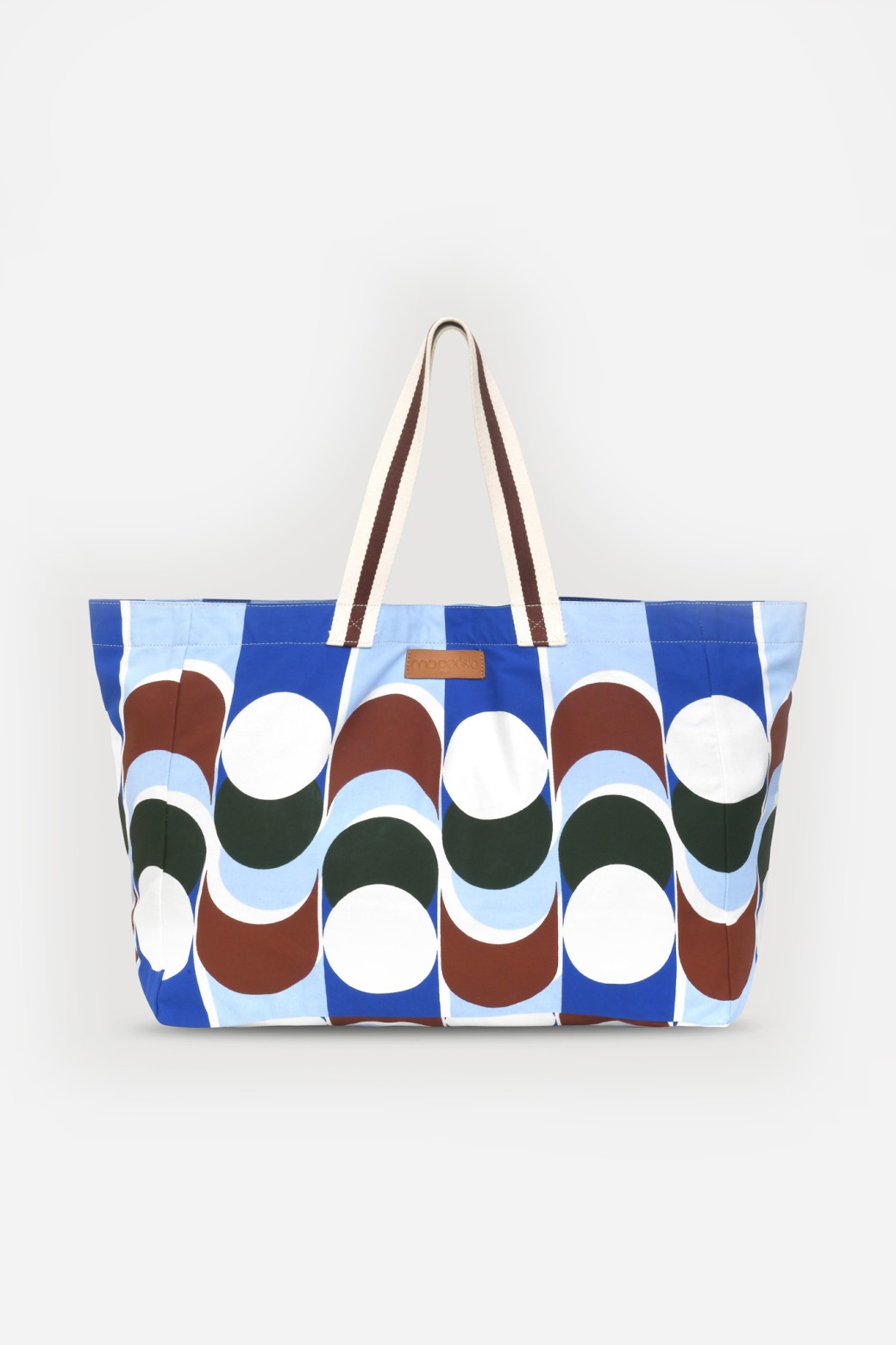 Sac de plage à motif bleu/Mapoésie