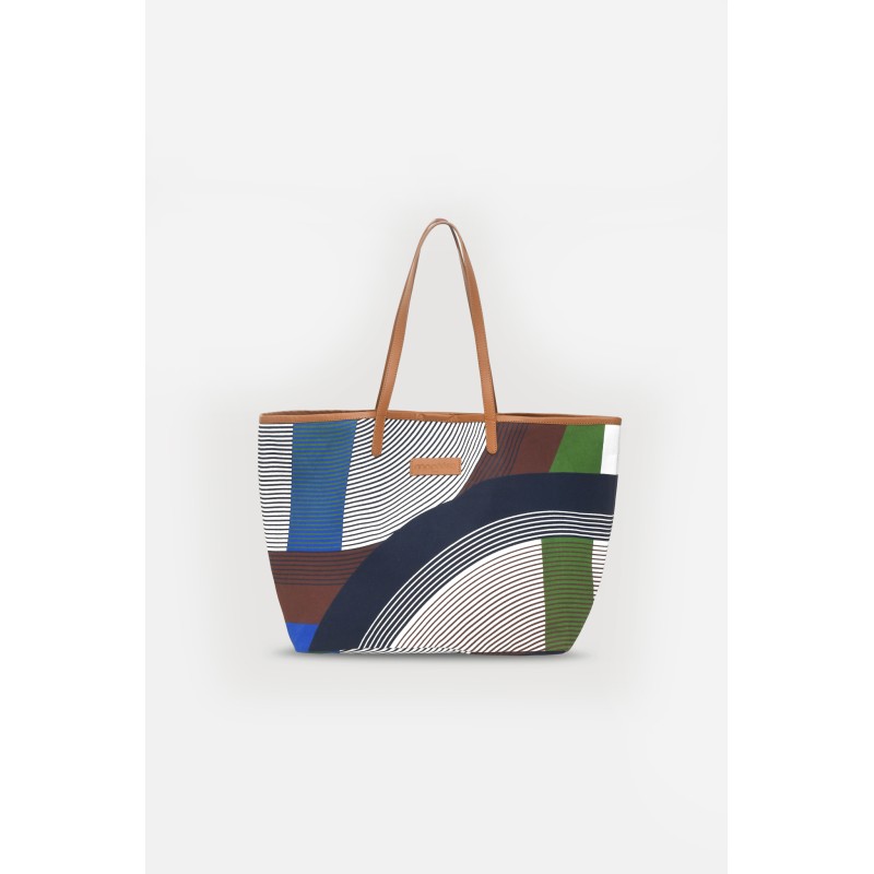 Sac de ville-grand format-bleu/Mapoésie