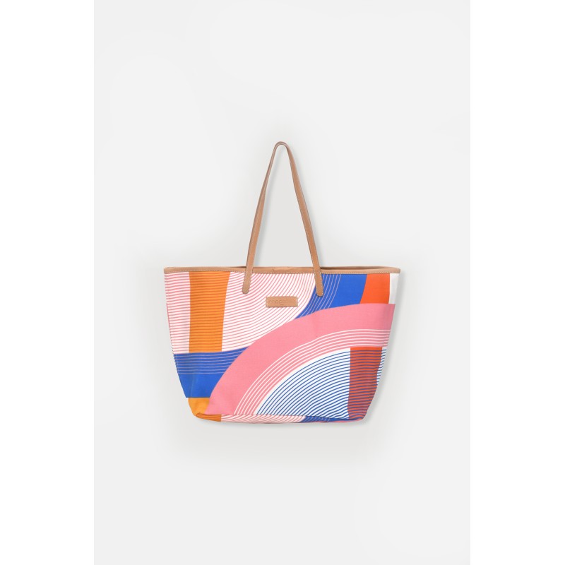 Sac de ville-grand format-rose/Mapoésie