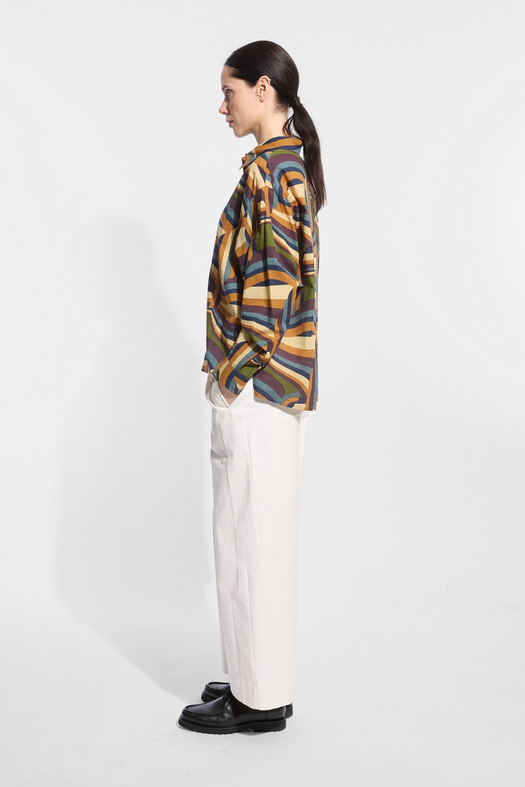 Khaki Brown Carillon Rosalie Shirt