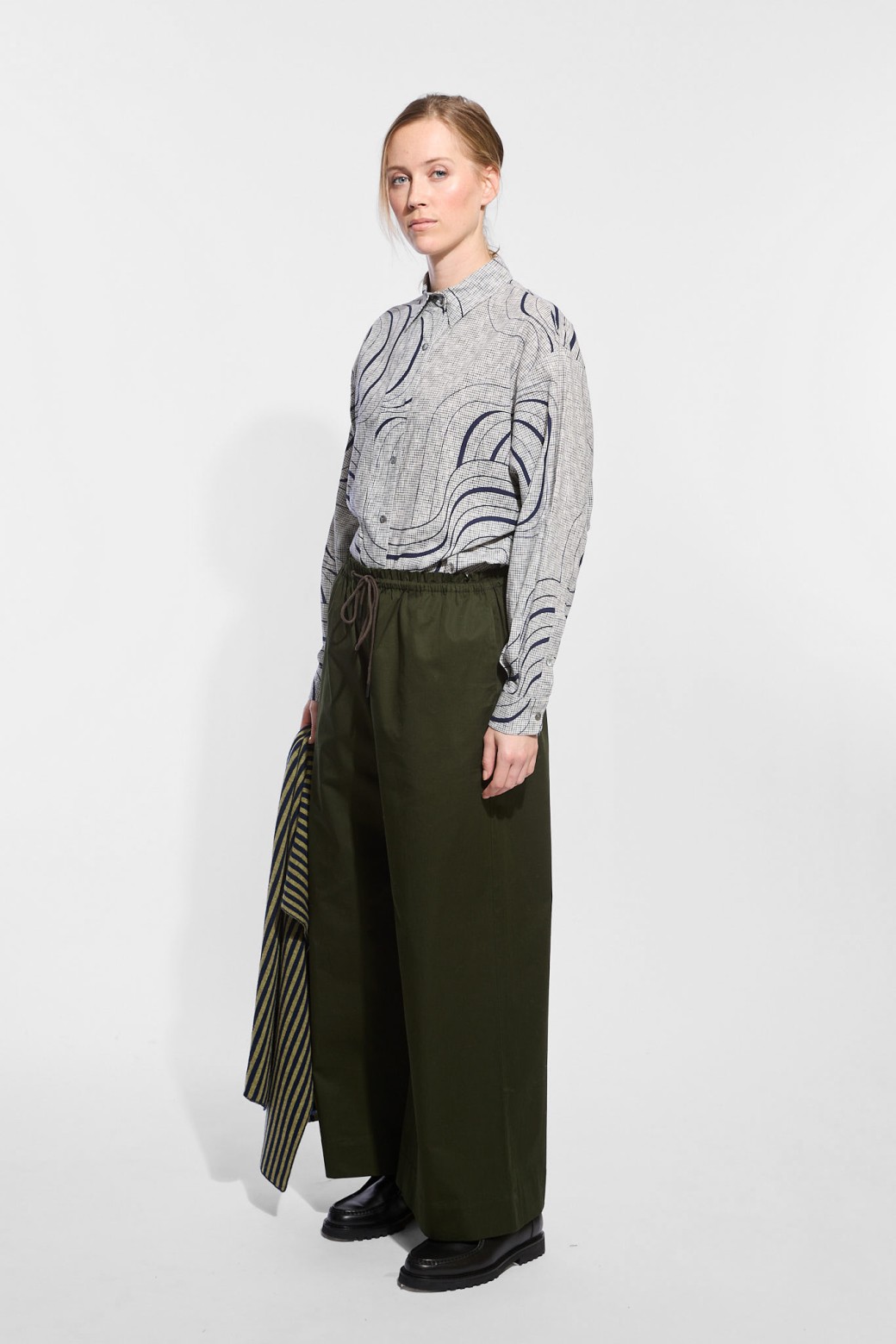 Dark Green Muse Paule Pants