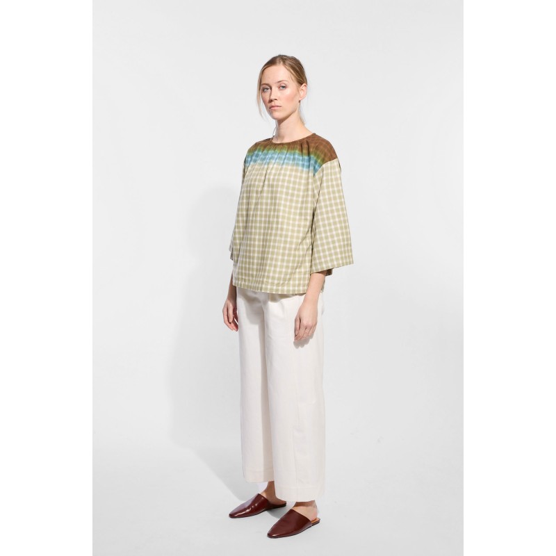 Pantalon Victor Celeste Ecru