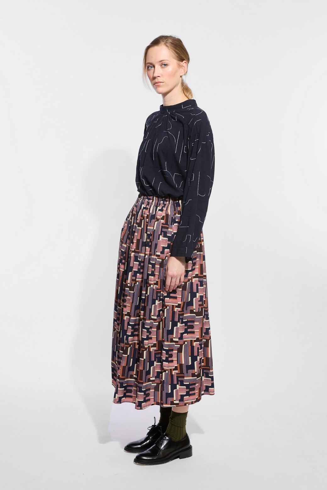 Pink Navy Oscar Romeo Skirt