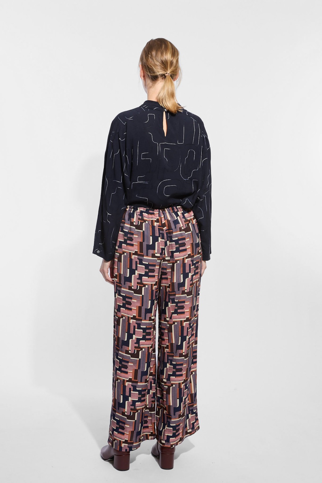 Pink Navy Oscar Paule Pants