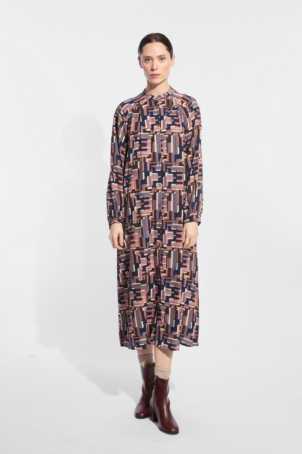 Pink Navy Oscar Eulalie Dress