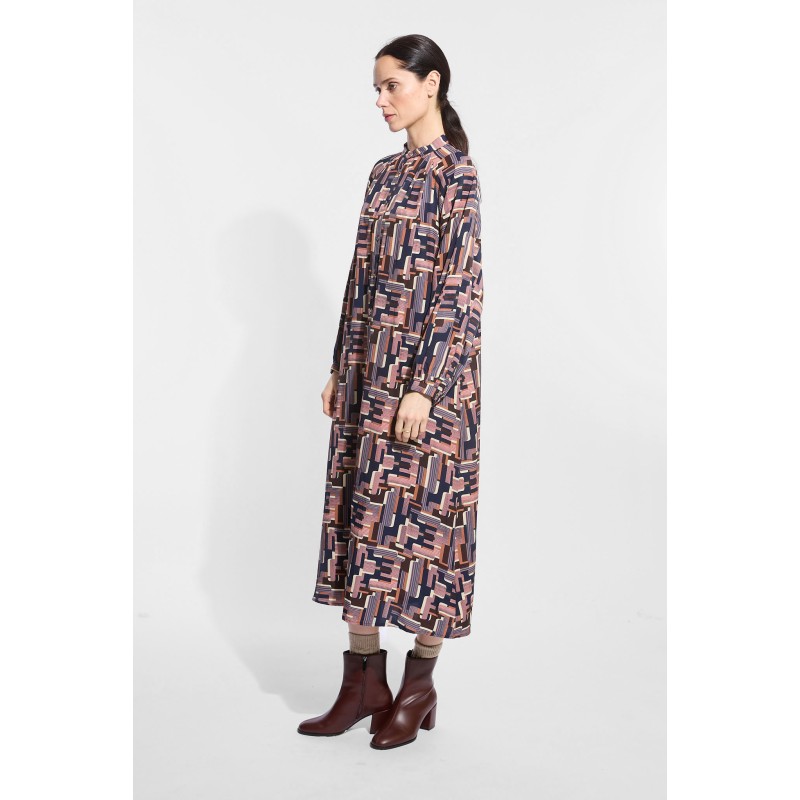 Pink Navy Oscar Eulalie Dress