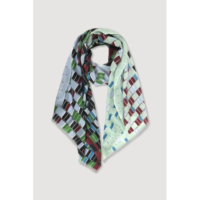Dedale Blue Grey Scarf