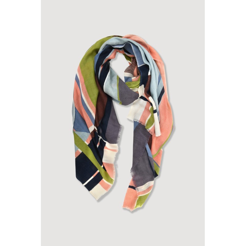 Theorie Pink Khaki Scarf