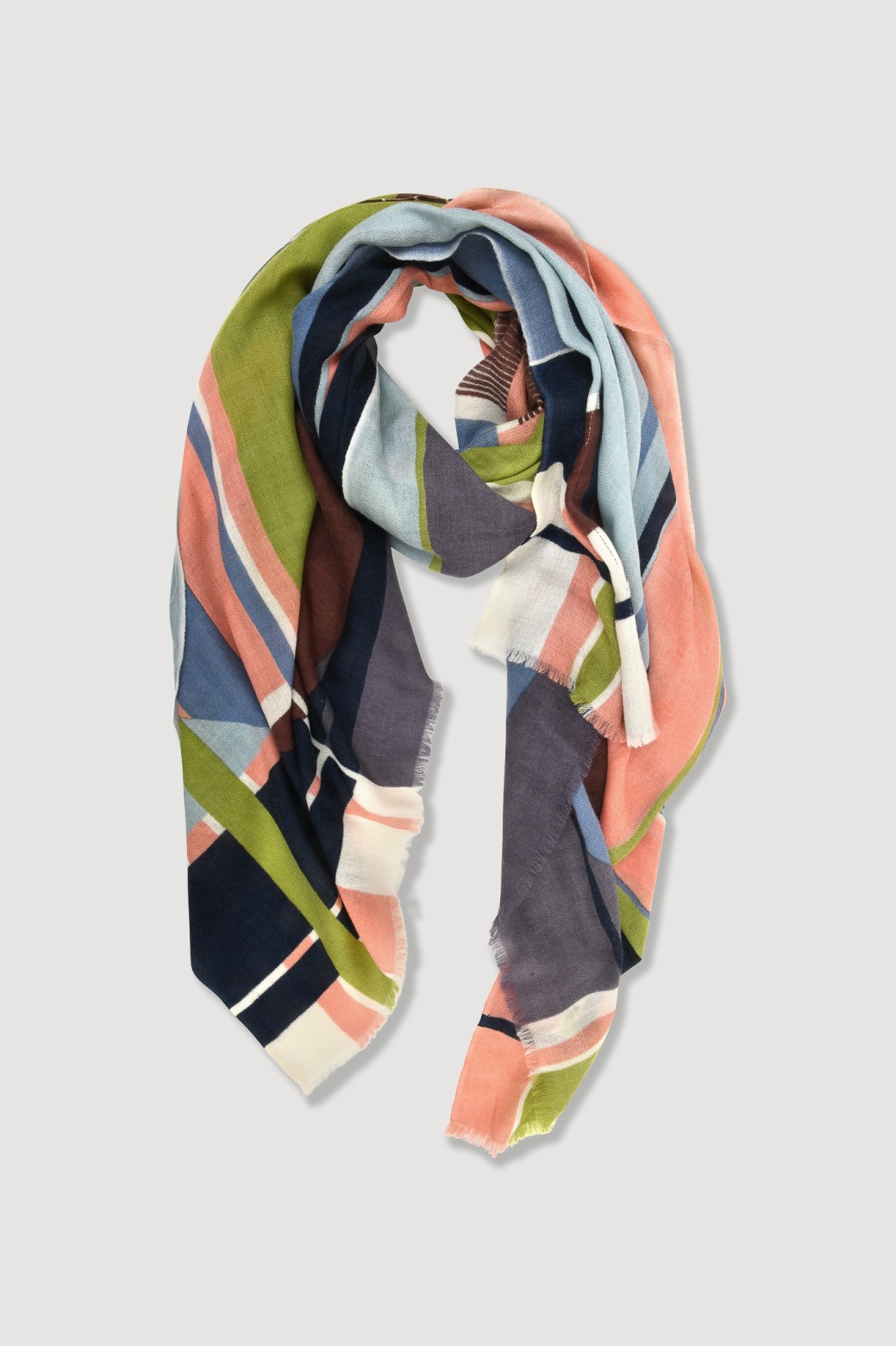 Foulard Theorie Rose Kaki
