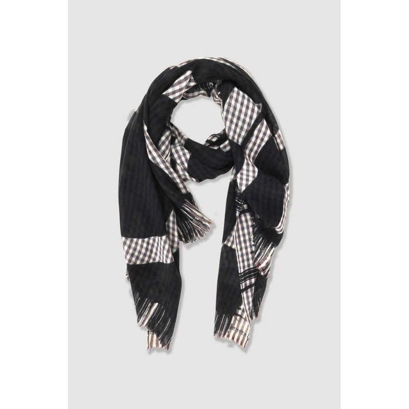 Wave Petrol Blue Scarf