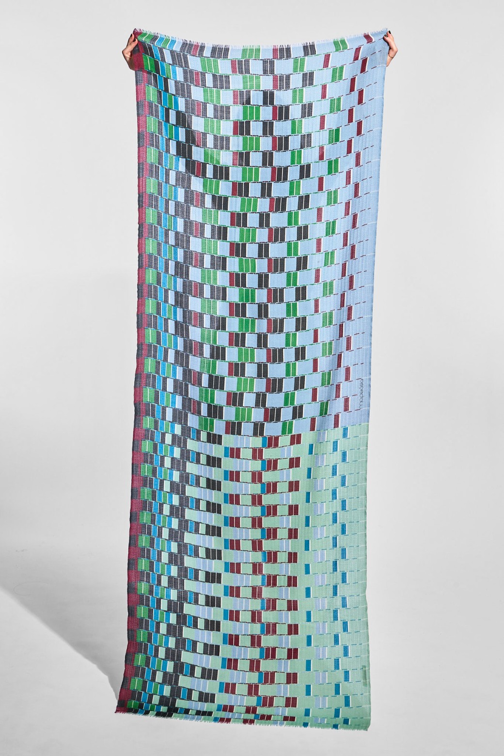 Dedale Blue Grey Scarf