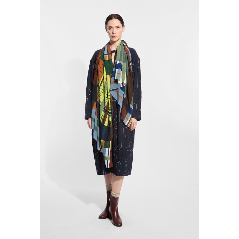 Foulard Divine Bleu Gris