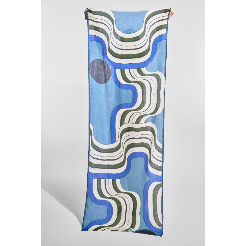 Magma Blue Grey Scarf
