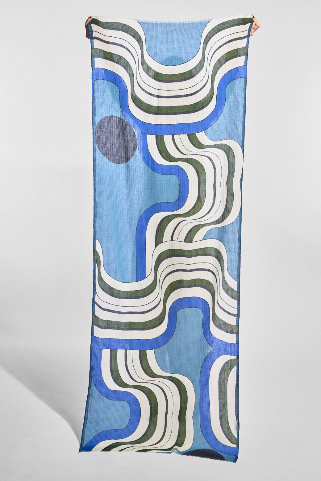 Foulard Magma Gris Bleu