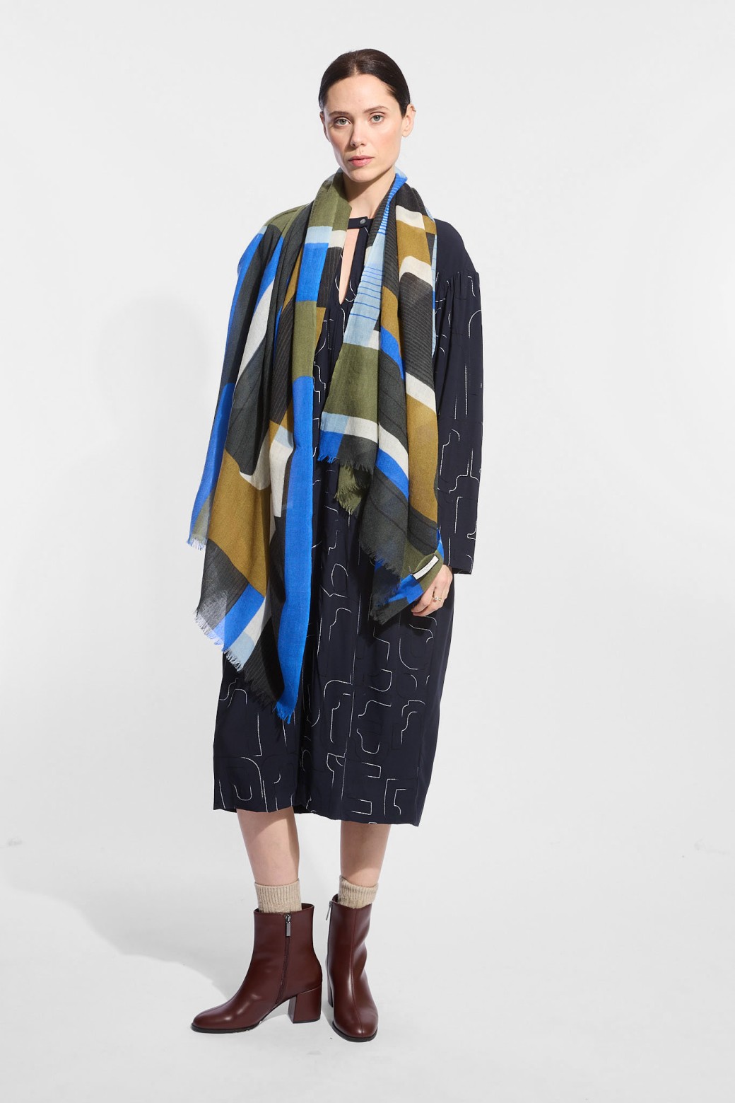 Petra Blue Scarf