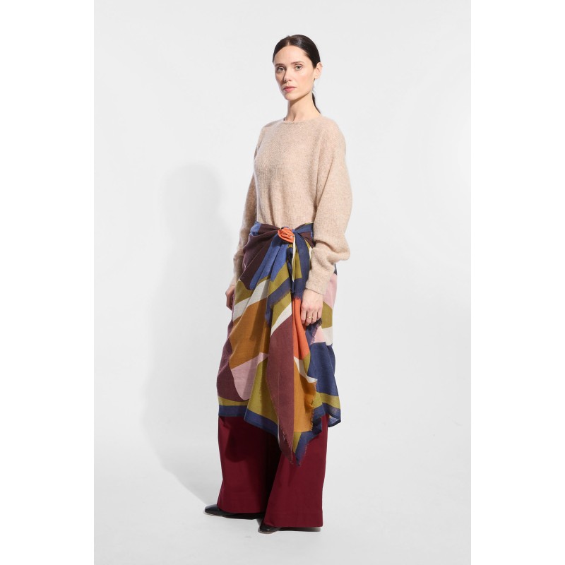 Foulard  Ruban Kaki