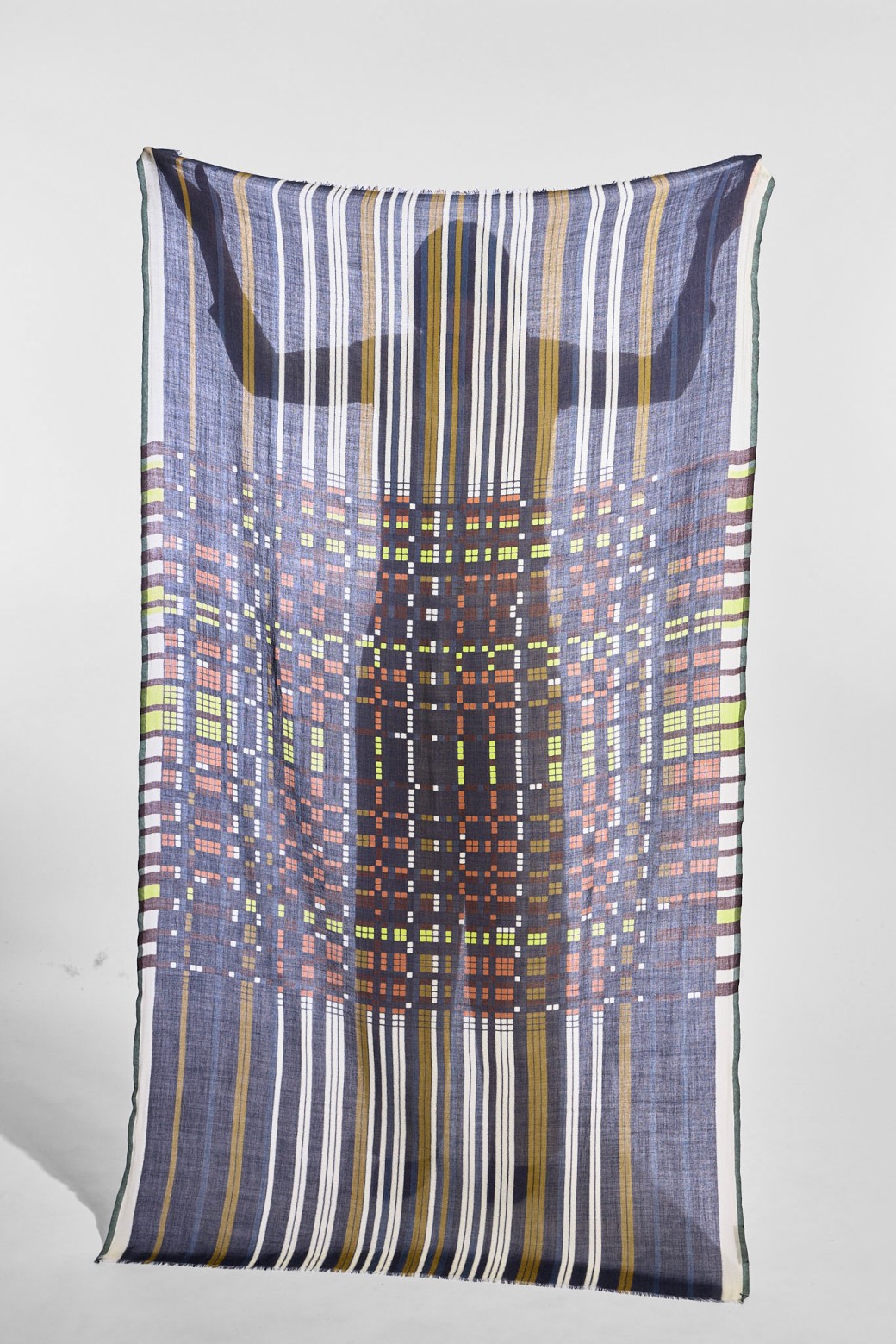 Sequence Navy Scarf