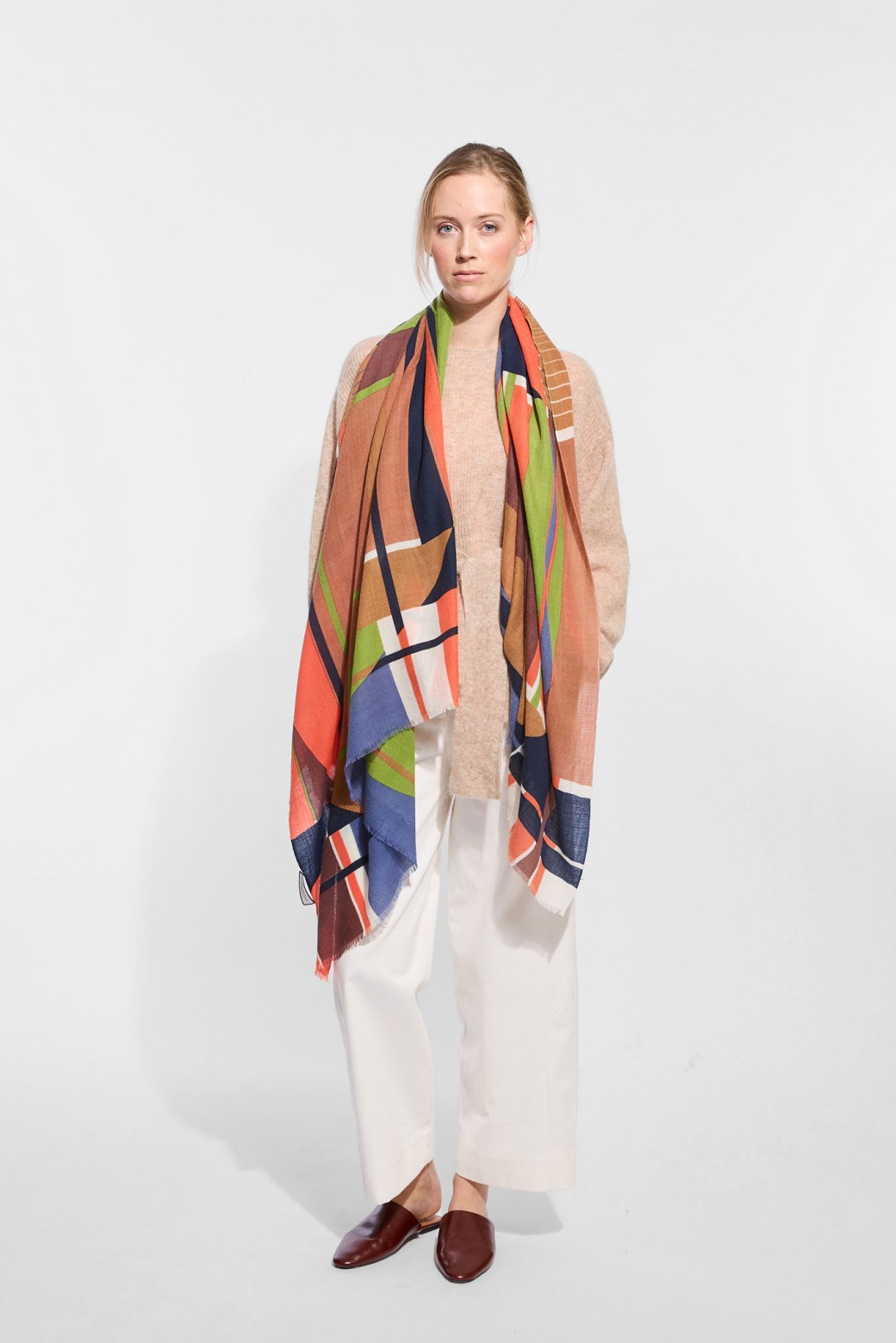 Foulard Theorie Bordeaux Roux